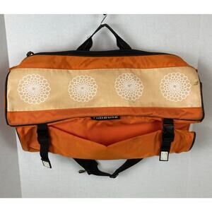 Timbuk2 Yoga Crossbody Messenger Bag Orange White Lotus Mat Carrier Gym Duffle
